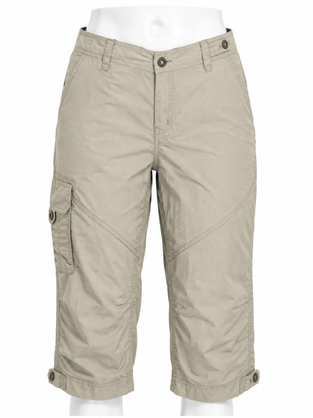 Marmot Women’s Khaki Nylon Hiking Cargo Shorts | Size 10